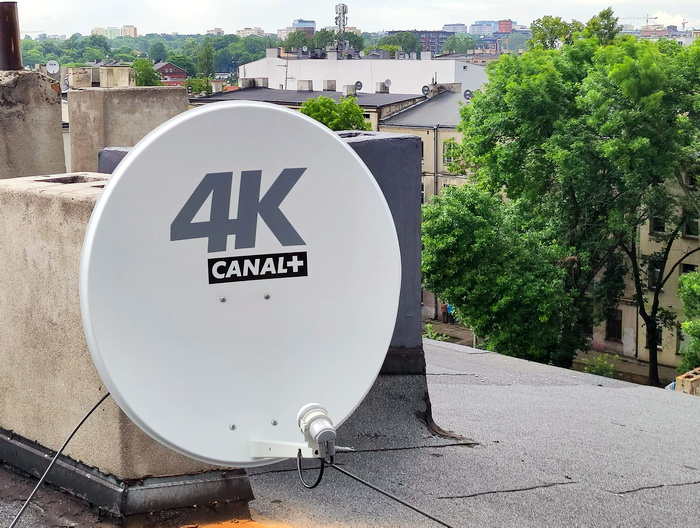 canal+ montaz anteny na dachu łódź